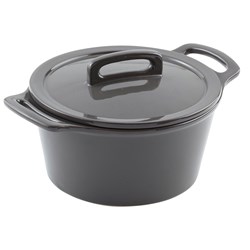 Bistronome Mini Round Casserole Grey 170mm 1.1l