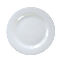 Echelon Wide Rim Plate White 230mm