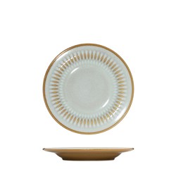Cottage Round Rim Plate Almond 210mm Luzerne
