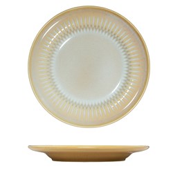 Cottage Round Rim Plate Almond 230mm Luzerne