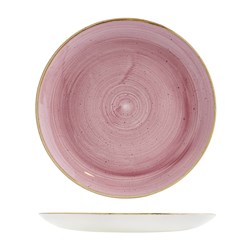 Stonecast Coupe Plate Pink 288mm Churchill