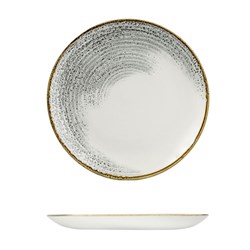 Stonecast Coupe Plate  Grey  260mm Churchill