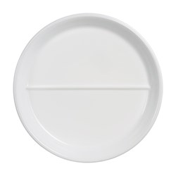 RESTAURANT HEAT SYSTEM PLATE DIVIDED WHT 228MM (24)