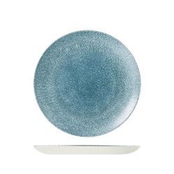 Raku Coupe Plate Topaz Blue 217mm Churchill