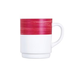 Opal Brush Mug Cherry Red 250ml 