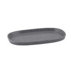 Melamine Rectangular Tray Stone Grey 248mm Ryner