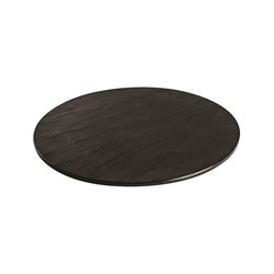 MELAMINE TAROKO PLATTER ROUND 330MM BLK (3/12)