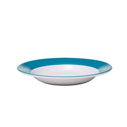 Melamine Rimmed Plate Cyan 200mm 