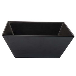 MELAMINE BOWL SQUARE BLK 300X300X115MM (3/12)