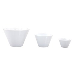 Melamine V Shape Bowl White 85mm  