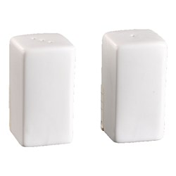 Basics Salt & Pepper Shaker Set Square White