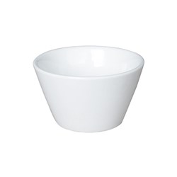 BASICS SLANT DISH WHT 110ML 65X62X55MM (16/64)