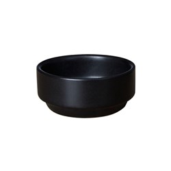 BASICS DISH 75X30MM MATTE BLK STACK (12/120)