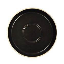 CAFE ESPRESSO SAUCER BLK 118MM (6/96)