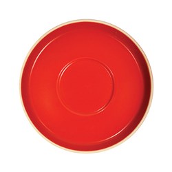 CAFE LATTE SAUCER RED 148MM (6/72)