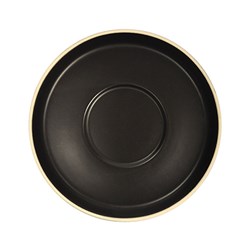 CAFE LATTE SAUCER BLK 148MM (6/72)