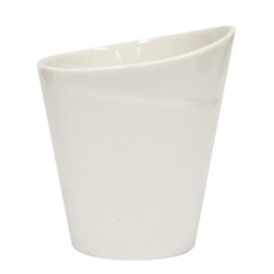 BASICS CHIP CUP WHT 90X102MM (6/48)