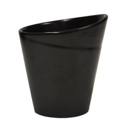 BASICS CHIP CUP MATTE BLK 90X102MM (6/48)