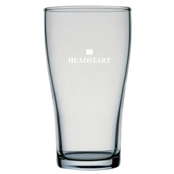 Conical Headstart Beer Glass Certified Nucleated 425ml