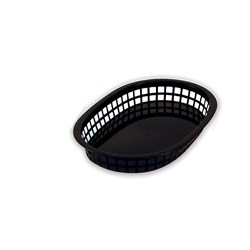 Plastic Basket Rectangle Black 270mm