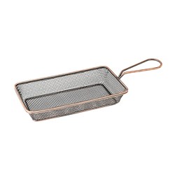 Brooklyn Service Basket Rectangle Antique Copper 220x120x35mm