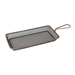 Brooklyn Service Basket Rectangle Antique Copper 280x150x25mm