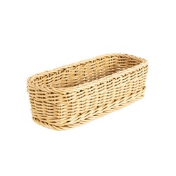 Woven Cutlery Holder Basket Rectangle 240x160x70mm