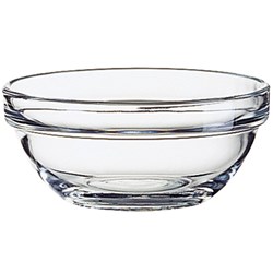 STACK EMPILABLE BOWL 105MM TUFF GLASS (36)