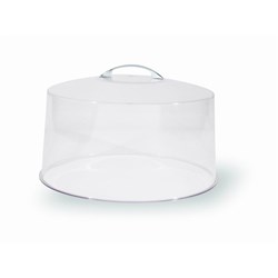 Chef Inox Clear Acrylic Chrome Handle Cake Cover