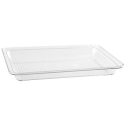 Display Rectangle Tray Clear 290mm Alkan Zicco