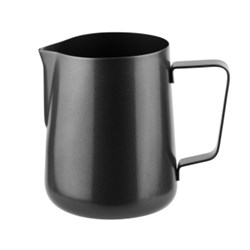 Milk Frothing Jug Matte Black Stainless Steel 1l