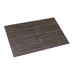 PLACEMAT WOVEN PVC SILV/BRZ 450X300MM (12)