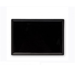 Melamine Platter Rectangle Black 250mm 