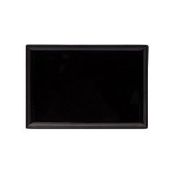 Melamine Platter Rectangle Black 350mm 