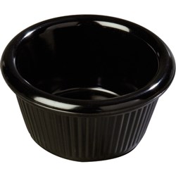 Melamine Ramekin Fluted Black 60ml  