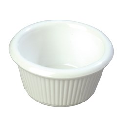 Melamine Ramekin Fluted White 60ml  