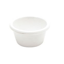 Melamine Ramekin Smooth White 45ml   