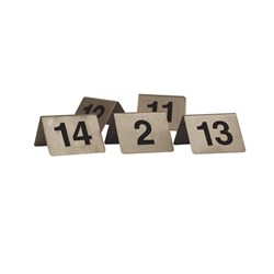 TABLE NUMBER SET S/S 1-10 BLK WRITING A FRAME