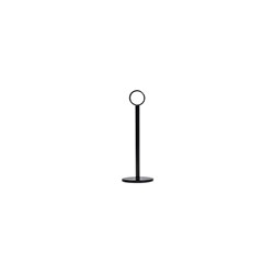 Table Number Stand & Ring Clip Black 200mm