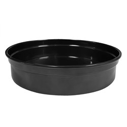 Aluminium Round Bar Tray Black 240mm