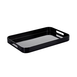 TRAY W/ HANDLES BLK MELAMINE 480X310X43MM (3/6)