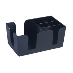 Napkin & Straw Bar Organiser Black 240mm