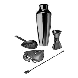 Proshaker Five Piece Cocktail Kit Black Finish