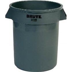 Bin Round 76L Grey P/Prop 584x460mm