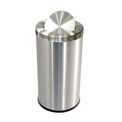 Swing Top Waste Bin Stainless Steel 62l