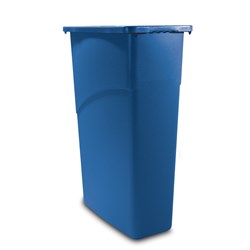 SLIM JIM BIN 60LT VENTED 500X280X630MM BLUE P/PROP (4)