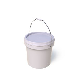 Pail with Wire Handle White 5L A Plus