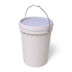 Pail with Wire Handle White 20L A Plus