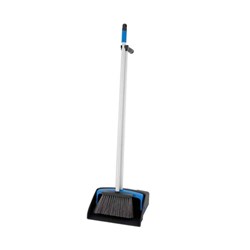 Lobby Pan & Broom Set Plastic Blue