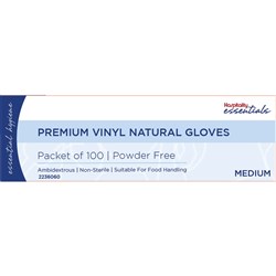 Vinyl Gloves Powder Free Clear Medium